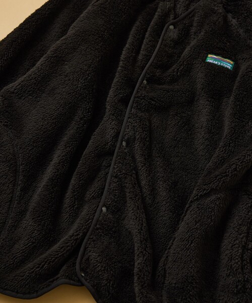 FREAK'S STORE（フリークスストア）の「限定展開 リラックスフィット フリースセットアップ/ノーカラージャケット×イージーパンツ/カーディガン（ノーカラージャケット・メンズ・ベージュ/オリーブ/ブラック・MEDIUM/SMALL/LARGE）」の7枚目の写真