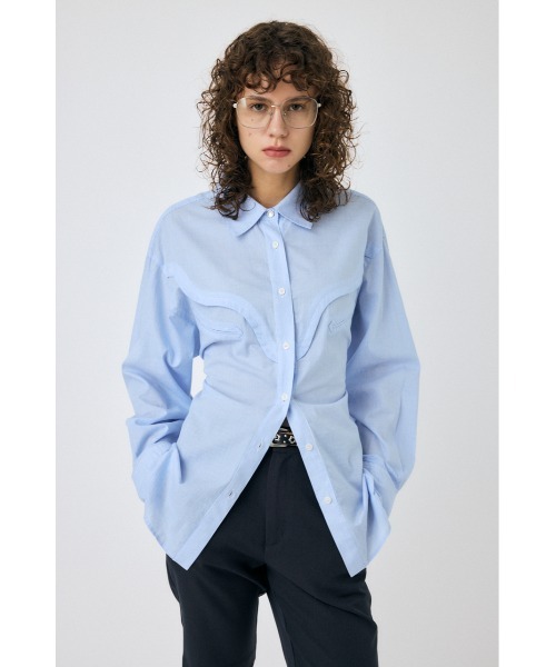 MOUSSY(マウジー)の「WESTERN オーバーシャツ(シャツ/ブラウス・レディース・ブラウン/ブルー/ピンク・FREE)」の8枚目の写真