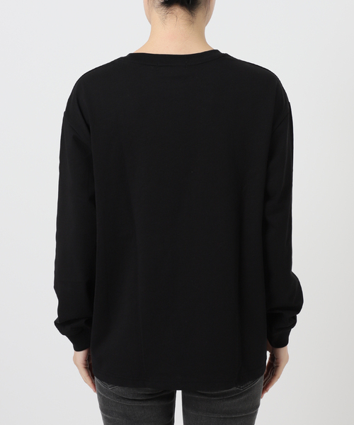 JOURNAL STANDARD relume(ジャーナルスタンダード レリューム)の「フリルプルオーバーロングスリーブ(Tシャツ/カットソー・レディース・ブラック/ホワイト・FREE)」の4枚目の写真