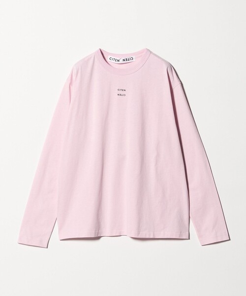 CITEN（シテン）の「＜CITEN＞ロゴロンT（Tシャツ/カットソー・レディース・シャーベット/ブラック/ベージュ/ホワイト/ネイビー/ライトグレー/ダークブラウン/ワイン/ダークグリーン・FREE）」の14枚目の写真