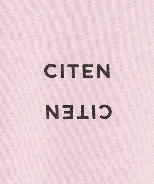 CITEN（シテン）の「＜CITEN＞ロゴロンT（Tシャツ/カットソー・レディース・シャーベット/ブラック/ベージュ/ホワイト/ネイビー/ライトグレー/ダークブラウン/ワイン/ダークグリーン・FREE）」の16枚目の写真
