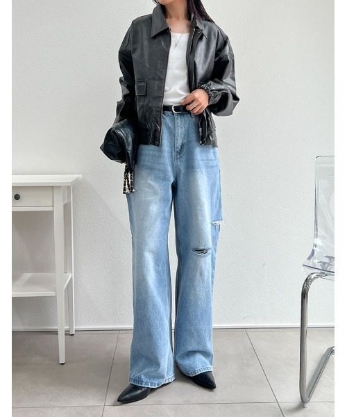 Re:EDIT（リエディ）の「[2025AW COLLECTION][低身長サイズ有]フェイク