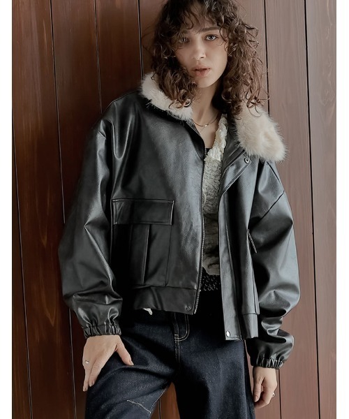 RANDY ブルゾン ジャケット ジップアップ ジップデザイン AW22 セール