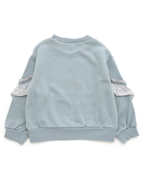 【MUVEIL】フリルデザインスウェット　美品 MUVEIL】フリルデザインスウェット 美品