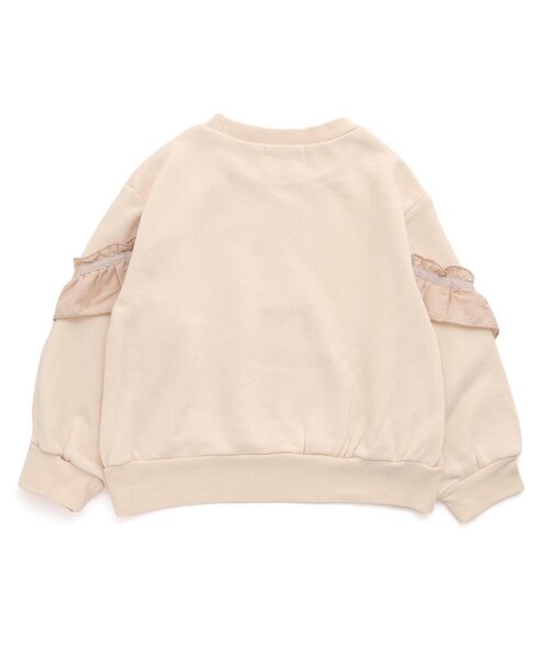 【MUVEIL】フリルデザインスウェット　美品 MUVEIL】フリルデザインスウェット 美品