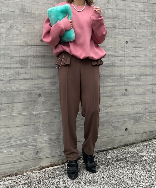 OHGA オーガ ポケットフリルテーパードパンツ M 新品 未使用 タグ付き POCKET FRILL テーパードパンツ | OHGA