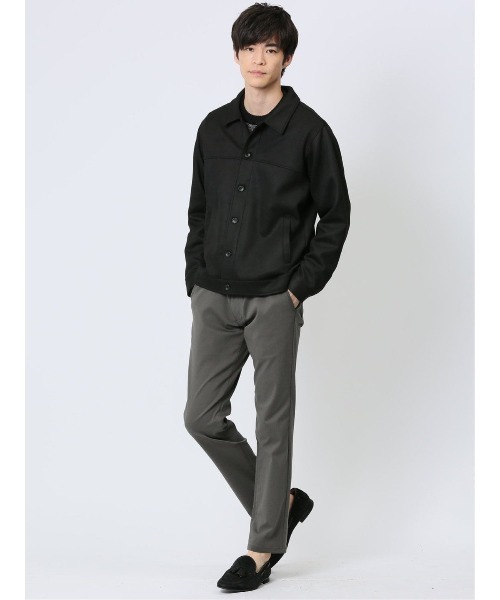 TAKA-Q（タカキュー）の「【ストレッチ】タカキュー トラッカージャケット（カーディガン/ボレロ・メンズ・ブラック/グレー系その他2・MEDIUM/LARGE/X-LARGE）」の8枚目の写真