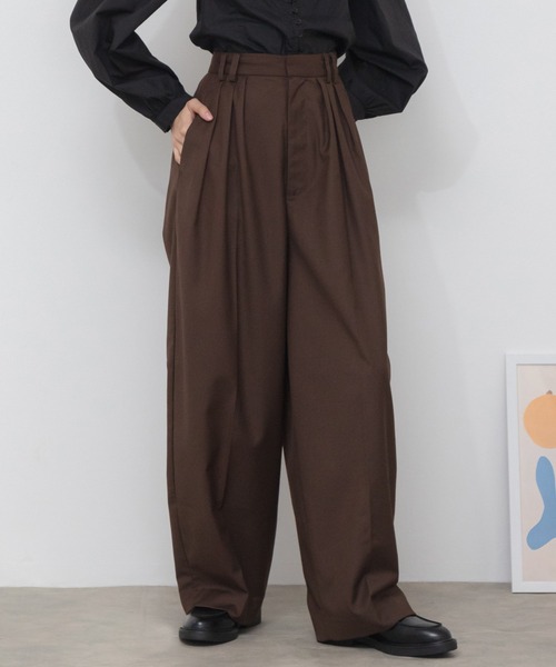セール】【original】【サイズ展開あり】3タックツイルワイド