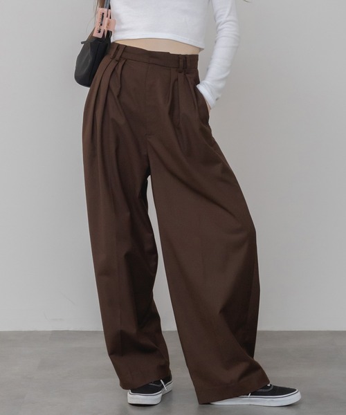 セール】【original】【サイズ展開あり】3タックツイルワイド