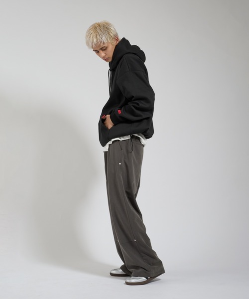 kutir（クティール）の「ドローコードピスデザインフーディー（パーカー・メンズ・ネイビー/杢グレー/ブラック・MEDIUM/LARGE）」の8枚目の写真