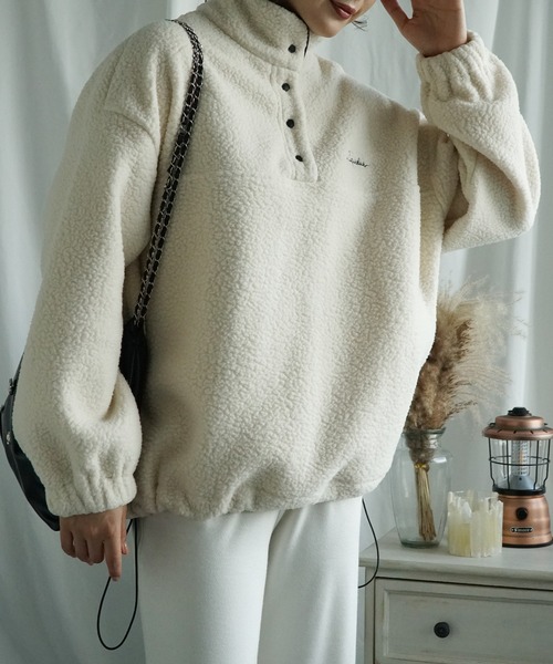 セール】ハーフボタンボアプルオーバー（その他トップス）｜aimoha