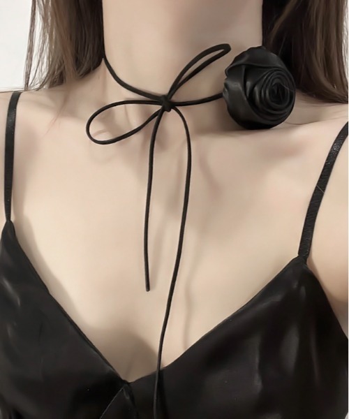 KOM/ドットケーオーエム』薔薇アクセ チョーカー【Y】【CN