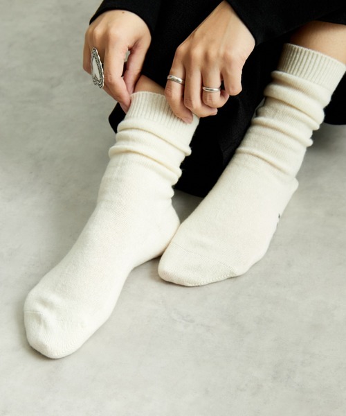 FALKE/ファルケ] COSY WOOL カシミヤ混ショートソックス（ソックス
