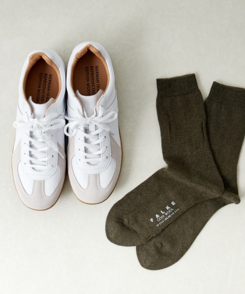 FALKE（ファルケ）の「[FALKE/ファルケ] COSY WOOL カシミヤ混ショートソックス（ソックス/靴下・レディース・ライトグレー/グリーン/レッド/オフホワイト/オリーブ・35-38）」の3枚目の写真