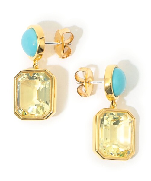 lizzie fortunato jewels（リジーフォルトゥナート）の「LIZZIE FORTUNATO MINI LUSH ピアス（ピアス（両耳用）・レディース・ターコイズブルー・FREE）」の2枚目の写真