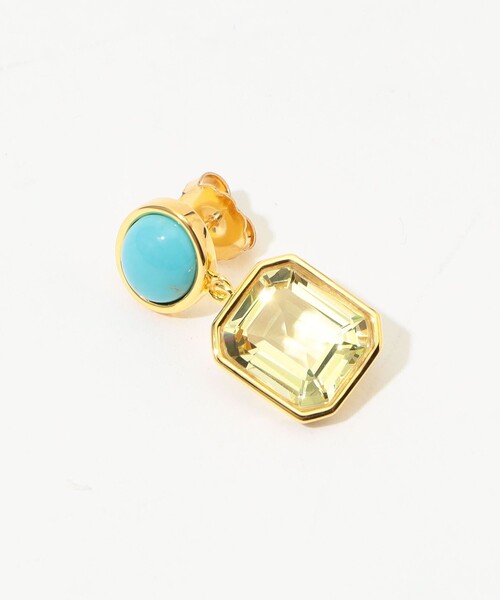 lizzie fortunato jewels（リジーフォルトゥナート）の「LIZZIE FORTUNATO MINI LUSH ピアス（ピアス（両耳用）・レディース・ターコイズブルー・FREE）」の3枚目の写真