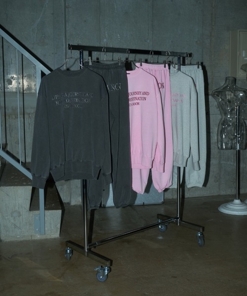 JUST A NOON（ジャストアヌーン）の「ロゴ刺繍クルーネックセットアップ（スウェット・レディース・ピンク/グレー/ブラック・FREE）」の20枚目の写真