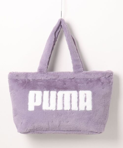 PUMA（プーマ）の「PUMA プーマ ウィメンズ ファー ショッパー（トートバッグ・レディース・ブラック/グリーン/パープル・フリー）」の3枚目の写真