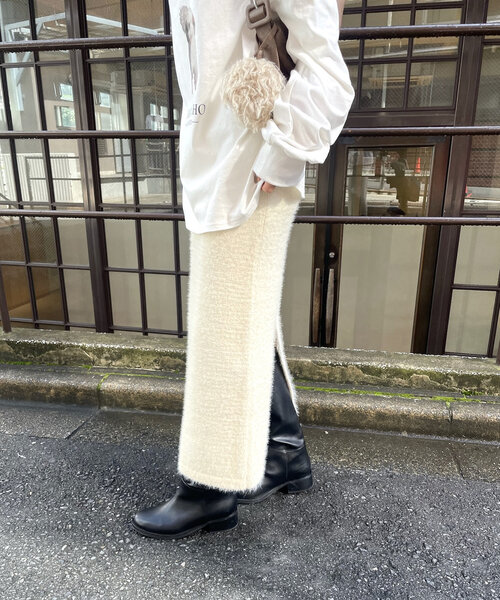 【セール】[mline]フェザーニットスカート（スカート）｜mline（エムライン）