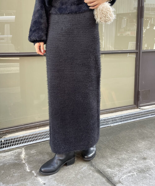 【セール】[mline]フェザーニットスカート（スカート）｜mline（エムライン）