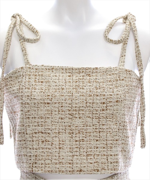 clear（クリア）の「【低身長サイズ有】ツイードビスチェ＆スカートセットアップ[大人 綺麗目 骨格ストレート] ≪2025SS新作≫（ワンピース・レディース・ベージュ/ブラック・F/XS）」の12枚目の写真