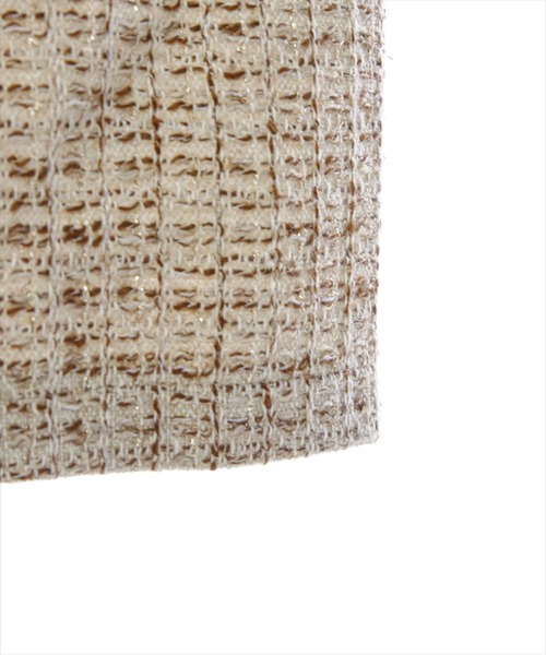 clear（クリア）の「【低身長サイズ有】ツイードビスチェ＆スカートセットアップ[大人 綺麗目 骨格ストレート] ≪2025SS新作≫（ワンピース・レディース・ベージュ/ブラック・F/XS）」の15枚目の写真