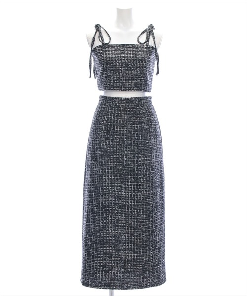 clear（クリア）の「【低身長サイズ有】ツイードビスチェ＆スカートセットアップ[大人 綺麗目 骨格ストレート] ≪2025SS新作≫（ワンピース・レディース・ベージュ/ブラック・F/XS）」の17枚目の写真