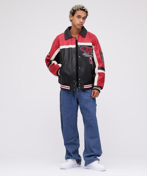 VARSITY JACKET RED AXES / バーシティジャケット レッド