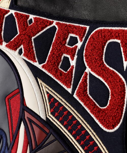 AVIREX（アヴィレックス）の「VARSITY JACKET RED AXES / バーシティジャケット レッドアクシズ / AVIREX / アヴィレックス（スタジャン・メンズ・ブラック・MEDIUM/LARGE/X-LARGE/XX-LARGE）」の21枚目の写真