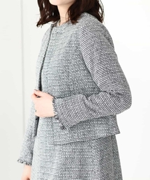 OFUON le MK（オフオンルエムケー）の「[セットアップ対応]ラメツイードノーカラージャケット/WEB限定（ノーカラージャケット）」