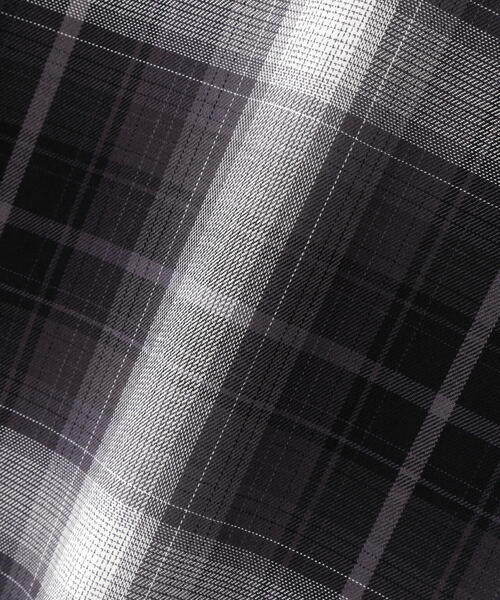 AVIREX（アヴィレックス）の「ONE POINT OMBRE CHECK SHIRT / 半袖 ワンポイント オンブレチェックシャツ / AVIREX / アヴィレックス（シャツ/ブラウス・メンズ・ブルー/ブラック・MEDIUM/LARGE/X-LARGE/XX-LARGE）」の16枚目の写真