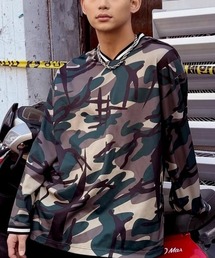 ROMANTIC CROWN（ロマンティッククラウン）の「A'GEM/9 × .kom 『ROMANTIC CROWN/ロマンティック クラウン』SHINING LOGO FOOTBALL JERSEY /シャイニングロゴフットボールジャージ（Tシャツ/カットソー）」