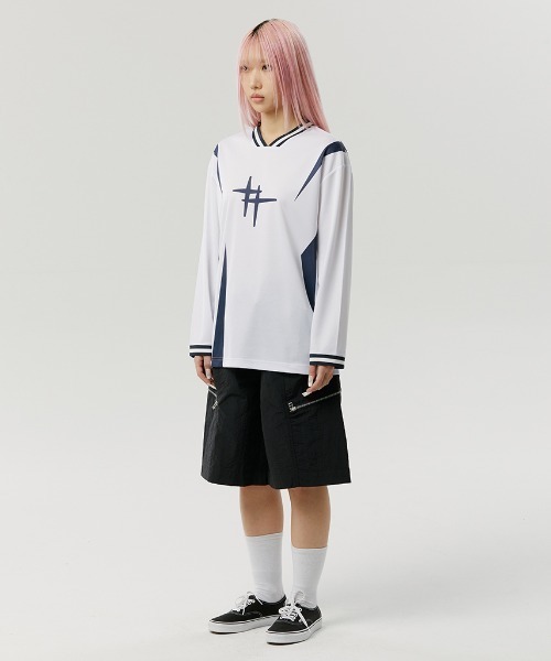 [ROMANTIC CROWN]★24SU★韓国人気★SHINING LOGO SOCCER JERSEY A'GEM/9 × .kom 『ROMANTIC CROWN/ロマンティック クラウン