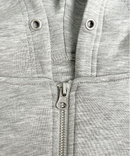 ad thie(アドティエ)の「バルーンスリーブ ポンチ ジップパーカー(パーカー・レディース・杢グレー/ブラック・LARGE/MEDIUM)」の7枚目の写真