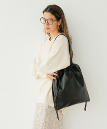 BAYFLOW | フェイクレザー巾着トート(トートバッグ)