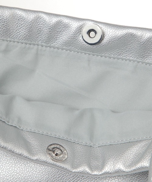 BAYFLOW(ベイフロー)の「フェイクレザー巾着トート(トートバッグ・レディース・ブラック/ライトグレー・FREE)」の21枚目の写真