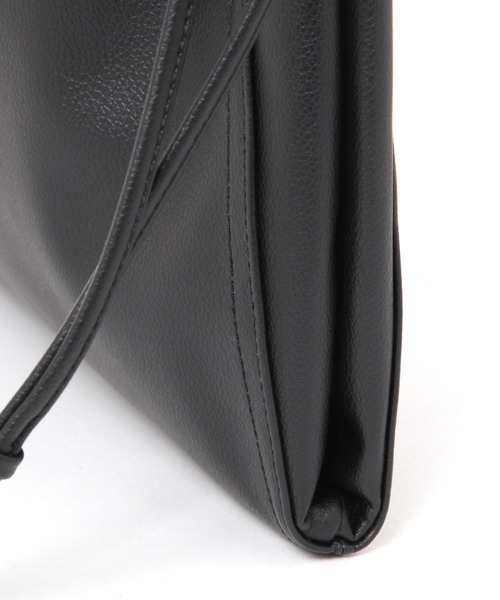 BAYFLOW(ベイフロー)の「フェイクレザー巾着トート(トートバッグ・レディース・ブラック/ライトグレー・FREE)」の17枚目の写真