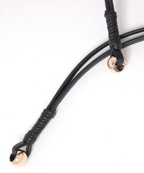 BAYFLOW(ベイフロー)の「フェイクレザー巾着トート(トートバッグ・レディース・ブラック/ライトグレー・FREE)」の16枚目の写真