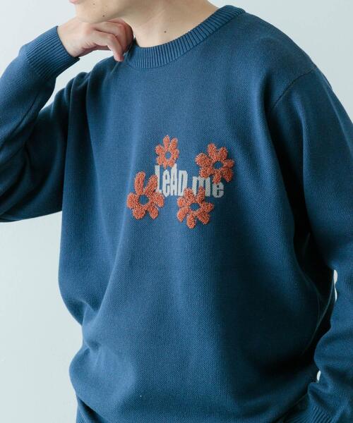 ITEMS URBANRESEARCH(アイテムズ アーバンリサーチ)の「ループJQDニット LEAD ME(ニット/セーター・メンズ・ネイビー/アイボリー/ブラック・MEDIUM/LARGE)」の3枚目の写真