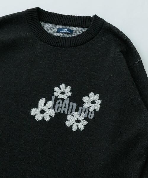 ITEMS URBANRESEARCH(アイテムズ アーバンリサーチ)の「ループJQDニット LEAD ME(ニット/セーター・メンズ・ネイビー/アイボリー/ブラック・MEDIUM/LARGE)」の1枚目の写真