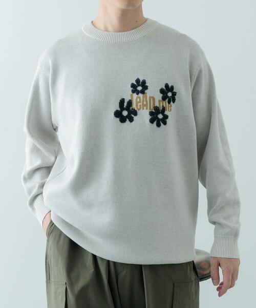 ITEMS URBANRESEARCH(アイテムズ アーバンリサーチ)の「ループJQDニット LEAD ME(ニット/セーター・メンズ・ネイビー/アイボリー/ブラック・MEDIUM/LARGE)」の13枚目の写真