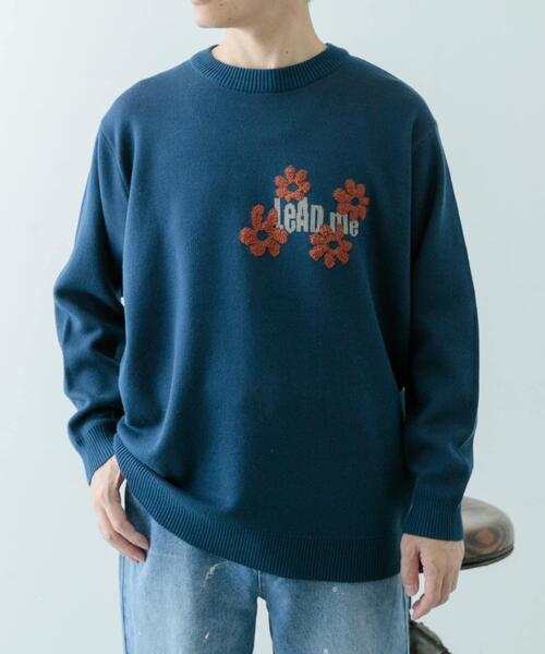 ITEMS URBANRESEARCH(アイテムズ アーバンリサーチ)の「ループJQDニット LEAD ME(ニット/セーター・メンズ・ネイビー/アイボリー/ブラック・MEDIUM/LARGE)」の19枚目の写真