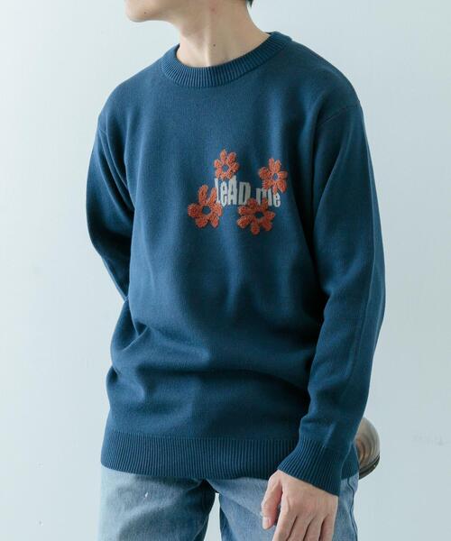 ITEMS URBANRESEARCH(アイテムズ アーバンリサーチ)の「ループJQDニット LEAD ME(ニット/セーター・メンズ・ネイビー/アイボリー/ブラック・MEDIUM/LARGE)」の21枚目の写真