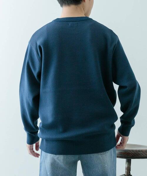 ITEMS URBANRESEARCH(アイテムズ アーバンリサーチ)の「ループJQDニット LEAD ME(ニット/セーター・メンズ・ネイビー/アイボリー/ブラック・MEDIUM/LARGE)」の22枚目の写真