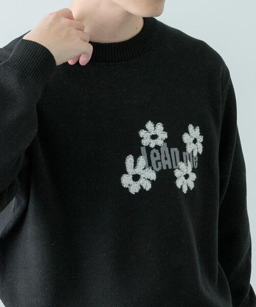 ITEMS URBANRESEARCH(アイテムズ アーバンリサーチ)の「ループJQDニット LEAD ME(ニット/セーター・メンズ・ネイビー/アイボリー/ブラック・MEDIUM/LARGE)」の4枚目の写真