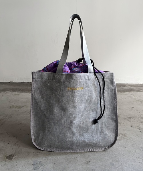 PENDLETON(ペンドルトン)の「ST:PENDLETON ペンドルトンSUMMER TOTE L 閉じ口巾着トートバッグLサイズ(トートバッグ・レディース・グレー/ブラウン・FREE)」の15枚目の写真