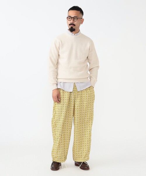 BEAMS PLUS（ビームスプラス）の「タッターソール ミリタリー イージー パンツ（その他パンツ・メンズ・ネイビー/イエロー・L/M/S/XL）」の3枚目の写真