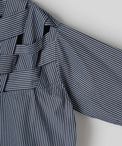 CASPER JOHN（キャスパージョン）の「Bandage fisherman shirts/バンデージフィッシャーマンシャツ（シャツ/ブラウス・メンズ・ホワイト/ネイビー・LARGE/MEDIUM/SMALL/X-SMALL）」の15枚目の写真