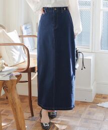 KOBE LETTUCE（コウベレタス）の「超楽ストレッチデニムタイトスカート（デニムスカート）」