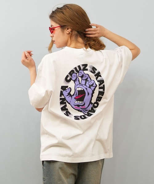 SANTA CRUZ（サンタクルーズ）の「【ユニセックス】SANTACRUZ/サンタクルーズ バックプリントTシャツ 502252431（Tシャツ/カットソー・レディース・ホワイト×パープル/ホワイト/ブラック×パープル/ブラック×グリーン/ブラック/ホワイト×グリーン・M/XL/L）」の3枚目の写真